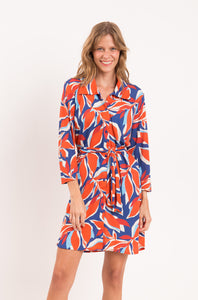 Model Front: Rio De Sol Sukienka Plażowa Leaves Chemise
