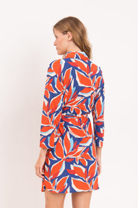 Model Back: Rio De Sol Sukienka Plażowa Leaves Chemise