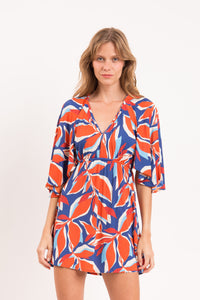 Model Front: Rio De Sol Sukienka Plażowa Leaves Mini Dress