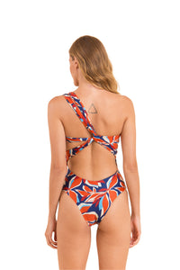 Model Back: Rio De Sol Kostium Jednoczęściowy Leaves Santorini