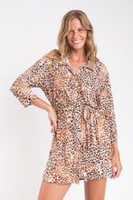 Załaduj obraz do przeglądarki galerii, Gallery: Rio De Sol Sukienka Plażowa Leopard Chemise
