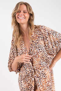 Image 09: Rio De Sol Sukienka Plażowa Leopard Long Dress