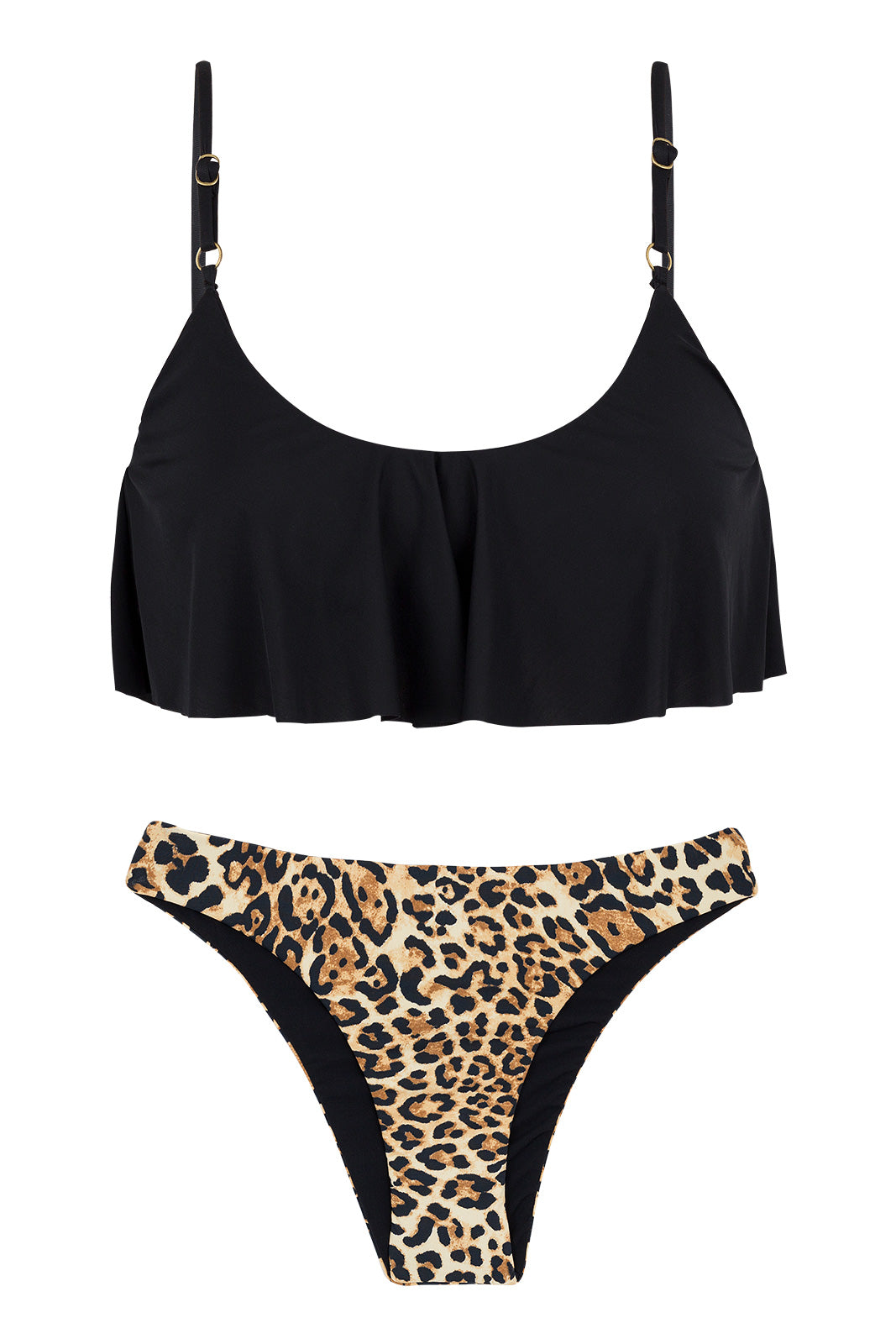 Product Front: Rio De Sol Zestaw Bikini Leopardo Black Babado