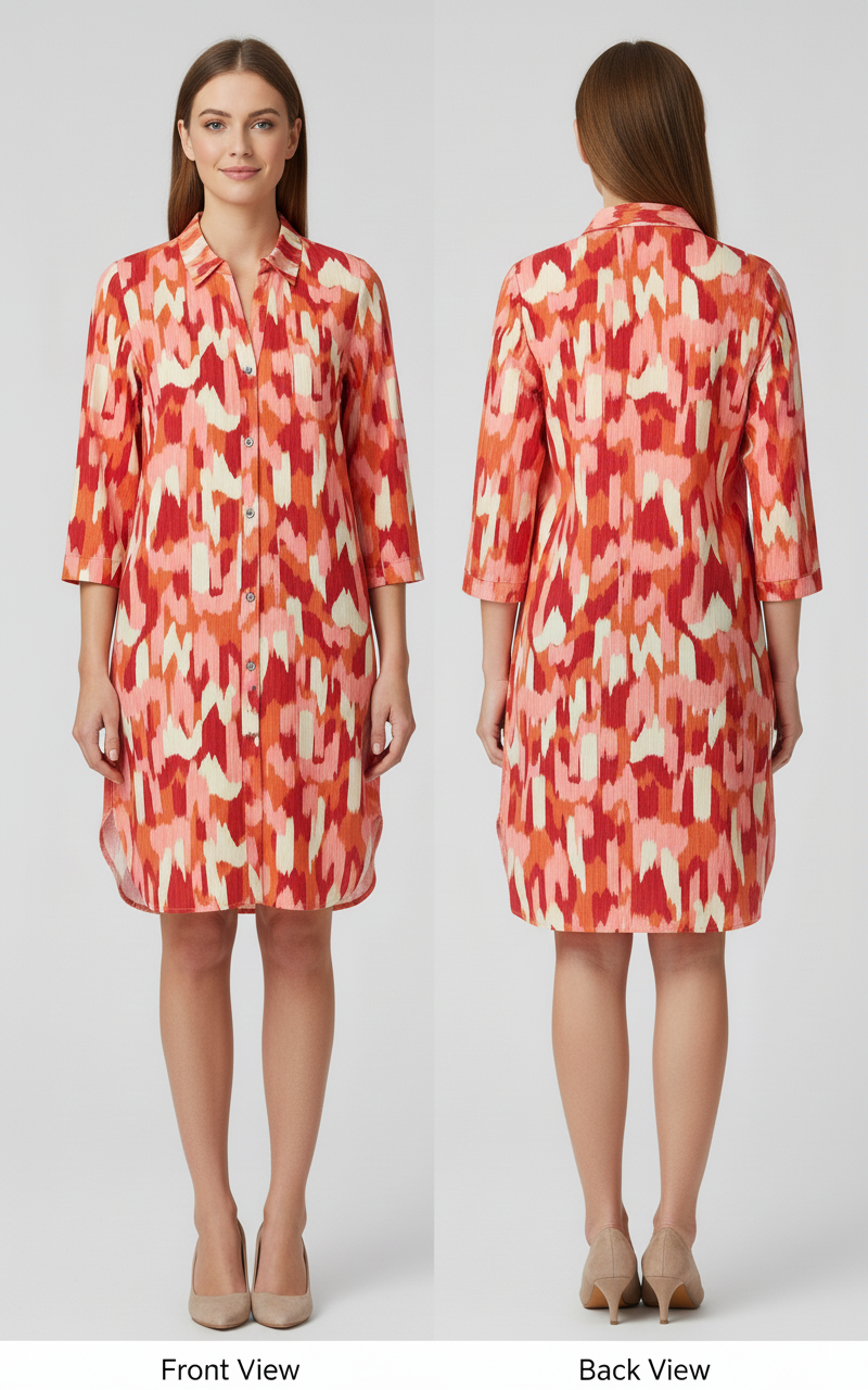 Model Front: Rio De Sol Sukienki Koszulowe Mirage Chemise Gabriele