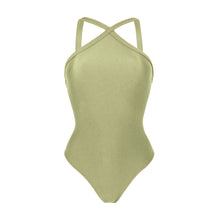 Załaduj obraz do przeglądarki galerii, Product Front: Rio De Sol Kostium Jednoczęściowy Oliva High-Neck
