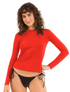 Gallery: Rio De Sol Top Bikini Rouge Rash-Guard