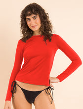 Załaduj obraz do przeglądarki galerii, Image 07: Rio De Sol Top Bikini Rouge Rash-Guard
