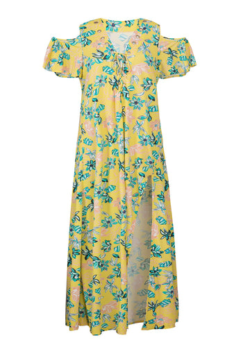 Product Front: Rio De Sol Sukienka Plażowa Saida Long Florescer