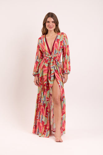 Model Front: Rio De Sol Sukienka Plażowa Sea-Bloom Long Dress Verona