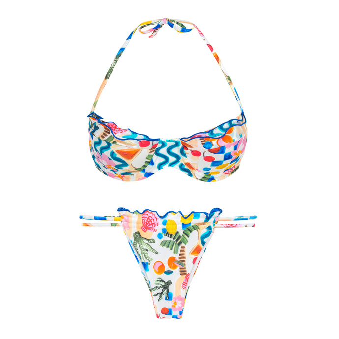 Product Front: Rio De Sol Zestaw Bikini Set Al-Mare Balconet-Frufru Pipa-Frufru