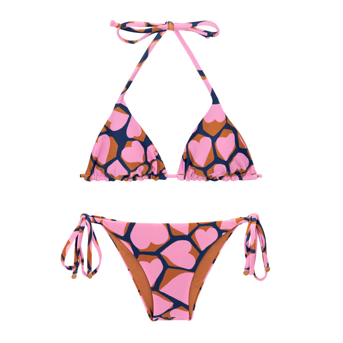 Product Front: Rio De Sol Zestaw Bikini Set Amore-Pink Tri-Inv Lacinho