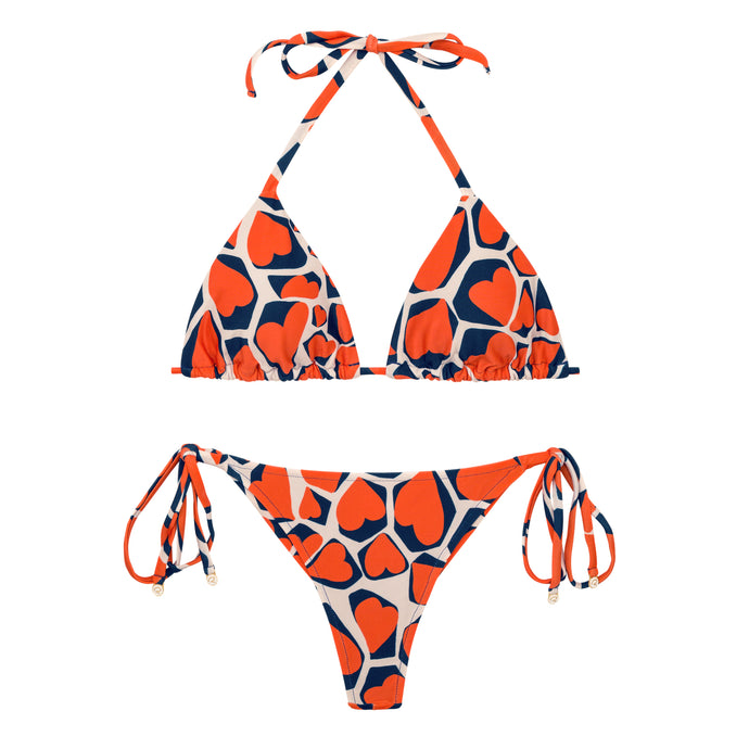 Product Front: Rio De Sol Zestaw Bikini Set Amore-Red Tri-Inv Cheeky-Tie