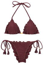 Załaduj obraz do przeglądarki galerii, Product Front: Rio De Sol Zestaw Bikini Set Barolo Frufru
