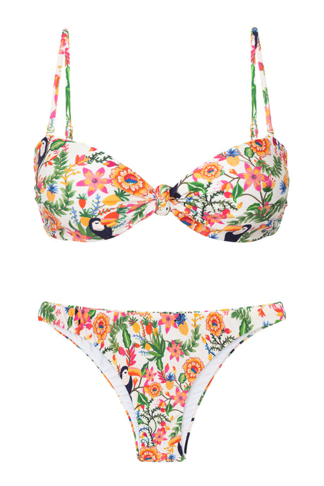 Product Front: Rio De Sol Zestaw Bikini Set Boho Bandeau-Joy Leblon