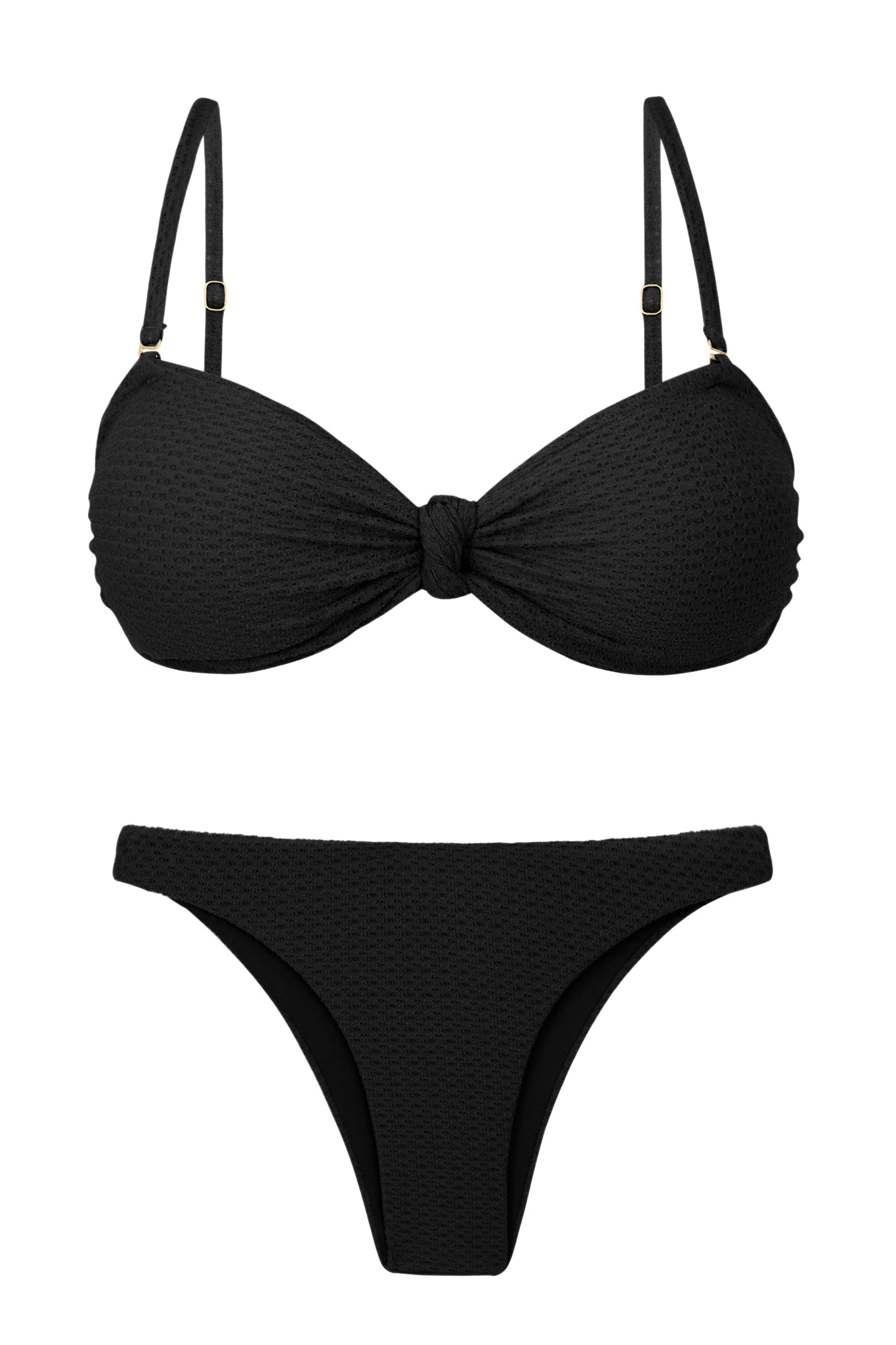 Product Front: Rio De Sol Zestaw Bikini Set Bora-Black Bandeau-Joy Leblon