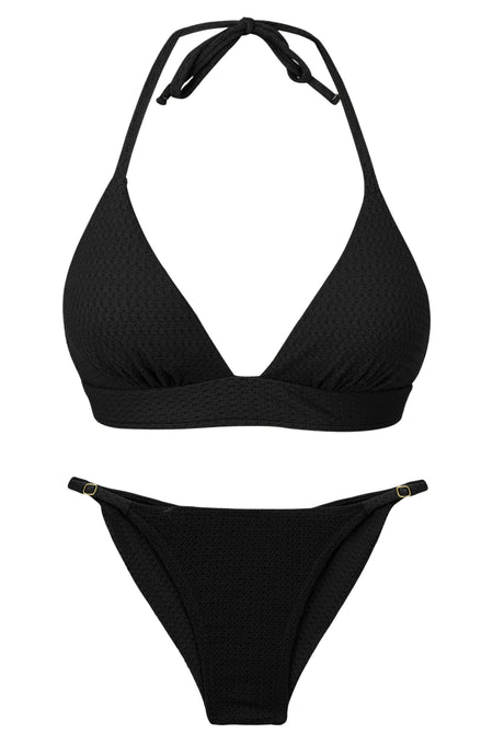 Product Front: Rio De Sol Zestaw Bikini Set Bora-Black Tri-Cos Cheeky-Fixa