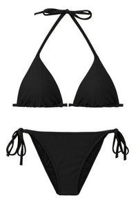 Product Front: Rio De Sol Zestaw Bikini Set Bora-Black Tri-Inv Lacinho