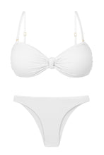 Załaduj obraz do przeglądarki galerii, Product Front: Rio De Sol Zestaw Bikini Set Bora-White Bandeau-Joy Leblon
