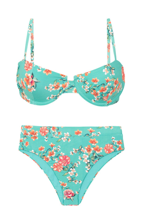 Product Front: Rio De Sol Zestaw Bikini Set Botanic Balconet Hotpant-Cos