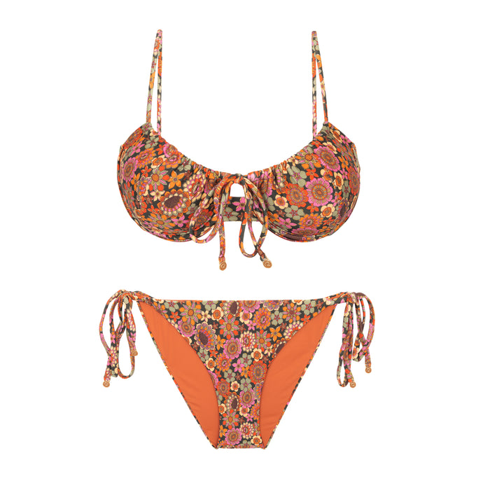 Product Front: Rio De Sol Zestaw Bikini Set Bouquet Balconet-Tie Ibiza-Comfy