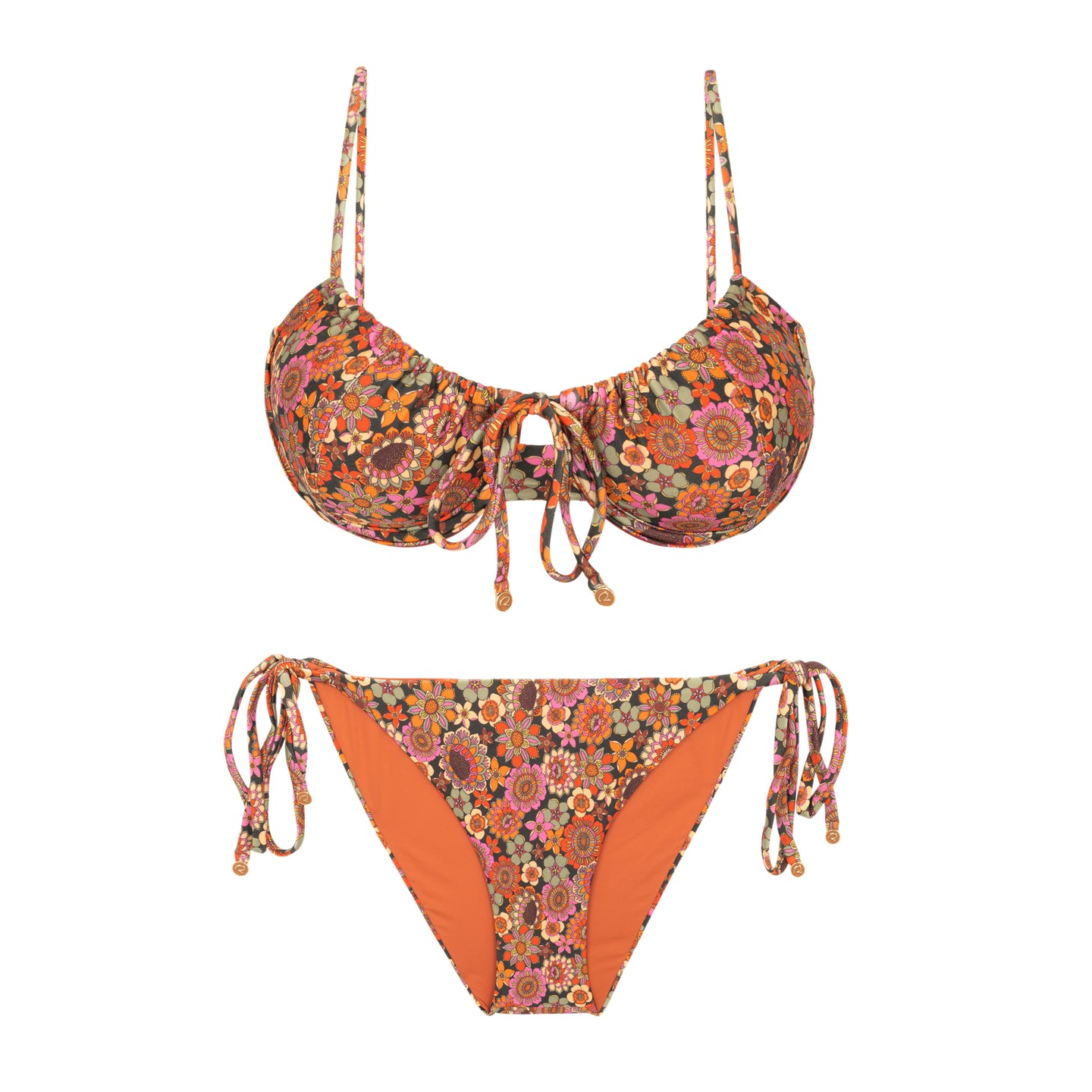 Product Front: Rio De Sol Zestaw Bikini Set Bouquet Balconet-Tie Ibiza-Comfy