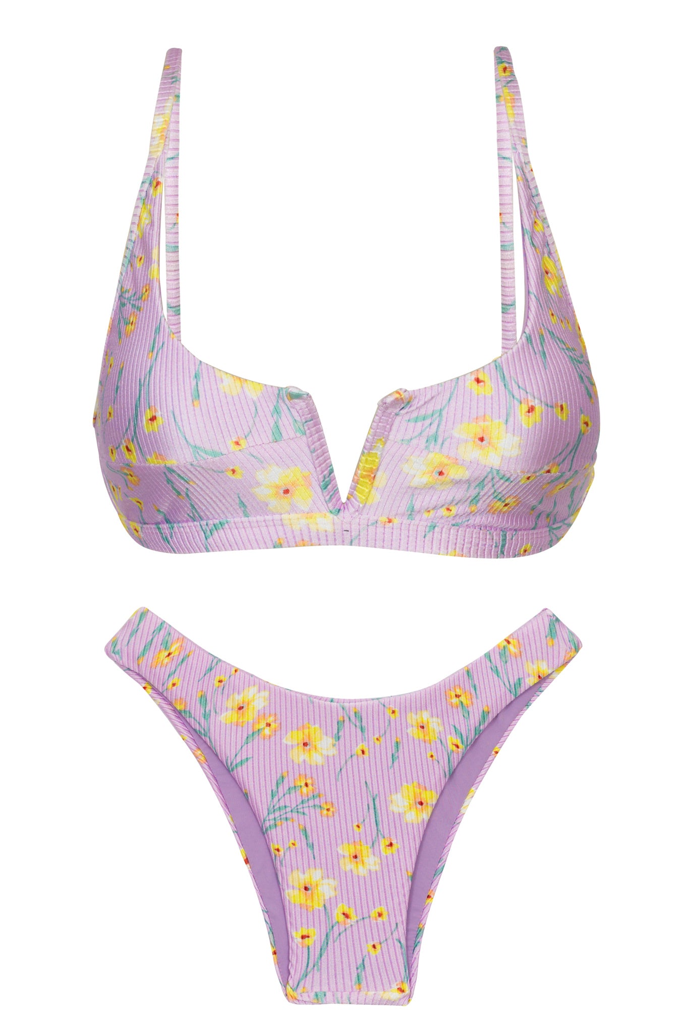 Product Front: Rio De Sol Zestaw Bikini Set Canola Bra-V High-Leg
