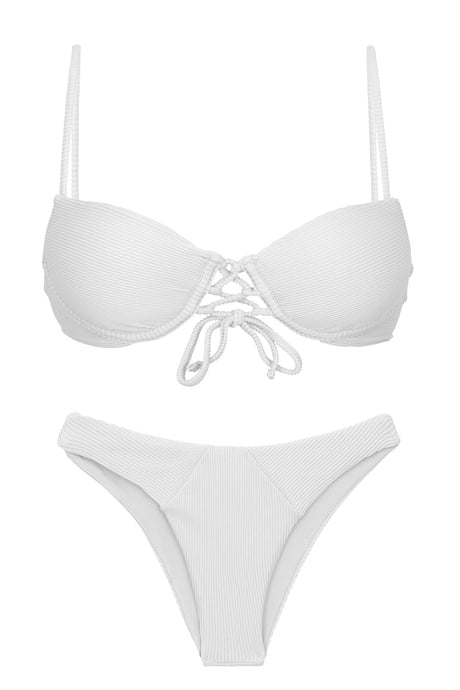 Product Front: Rio De Sol Zestaw Bikini Set Cotele-Branco Balconet-Pushup Lisboa