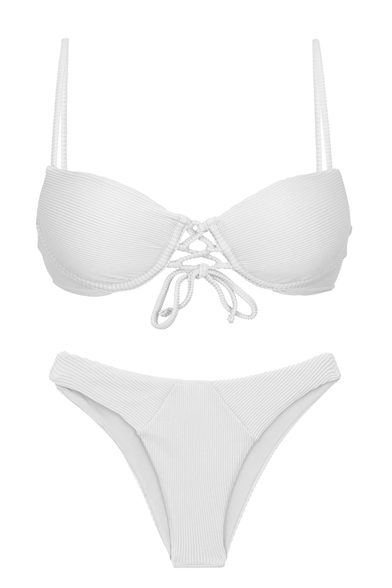 Product Front: Rio De Sol Zestaw Bikini Set Cotele-Branco Balconet-Pushup Lisboa