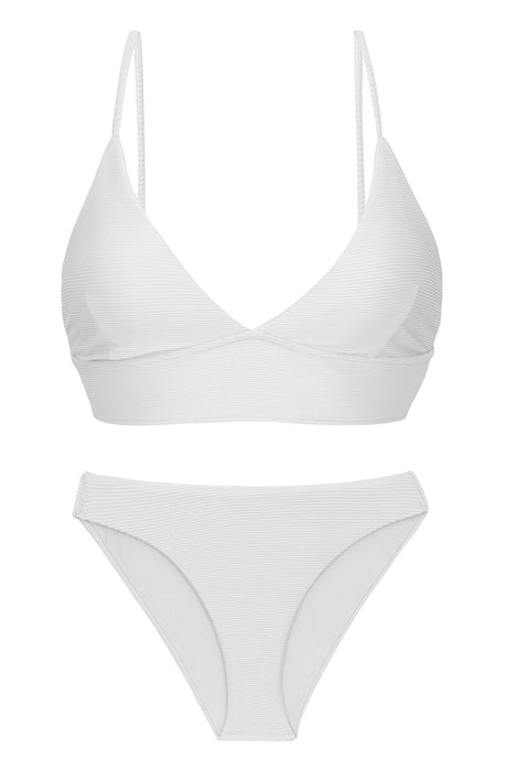 Product Front: Rio De Sol Zestaw Bikini Set Cotele-Branco Tri-Tank Comfy