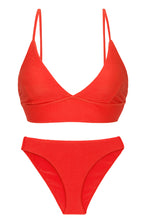Załaduj obraz do przeglądarki galerii, Product Front: Rio De Sol Zestaw Bikini Set Cotele-Tomate Tri-Tank Comfy
