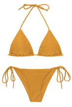 Załaduj obraz do przeglądarki galerii, Product Front: Rio De Sol Zestaw Bikini Set Damasco Tri-Rope Cheeky-Rope
