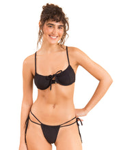 Załaduj obraz do przeglądarki galerii, Gallery: Rio De Sol Zestaw Bikini Set Dots-Black Balconet-Tie Pipa

