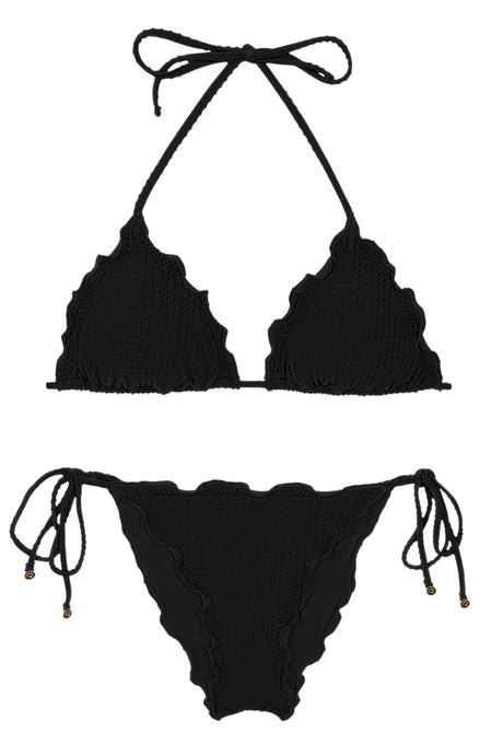 Product Front: Rio De Sol Zestaw Bikini Set Dots-Black Frufru