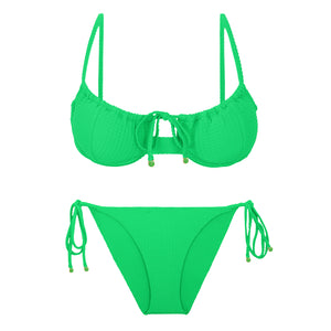 Product Front: Rio De Sol Zestaw Bikini Set Dots-Energy Balconet-Tie Ibiza-Comfy