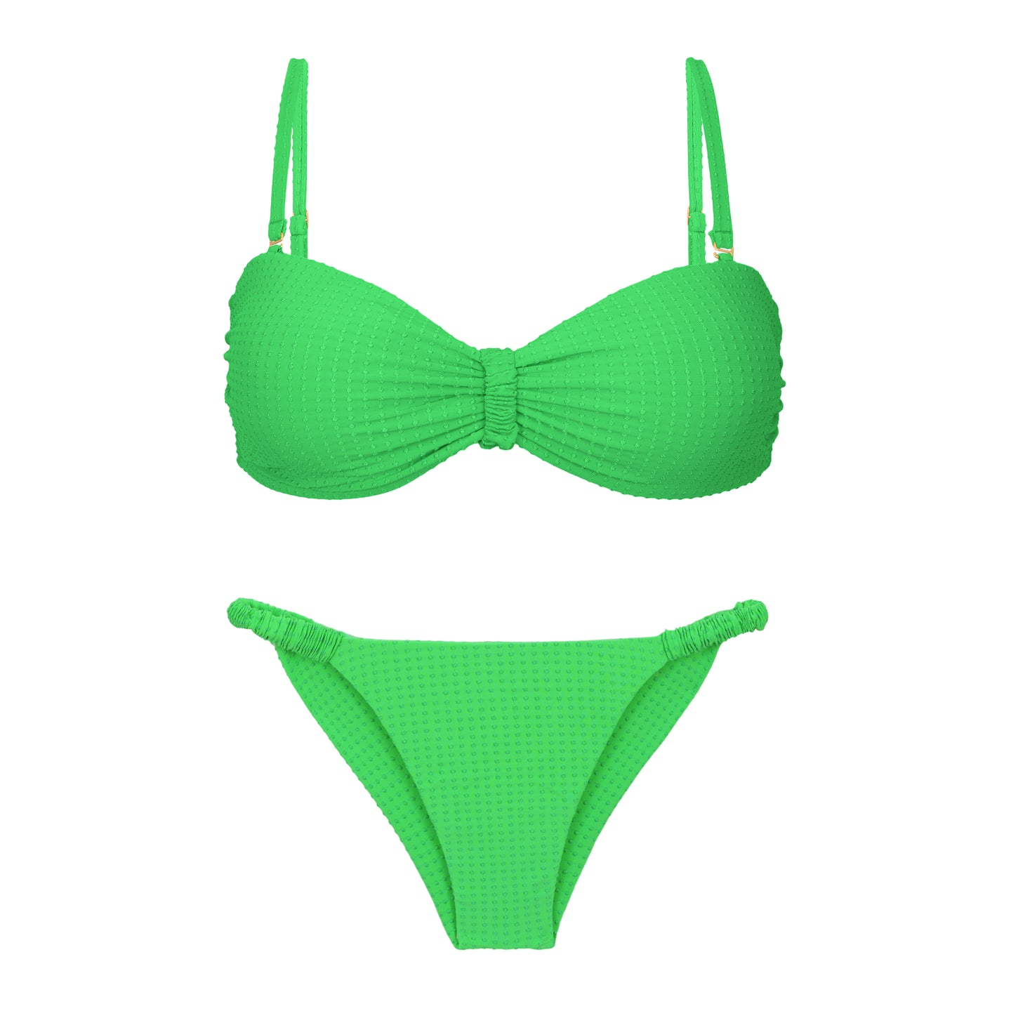 Product Front: Rio De Sol Zestaw Bikini Set Dots-Energy Bandeau-Crispy Cheeky-Crispy