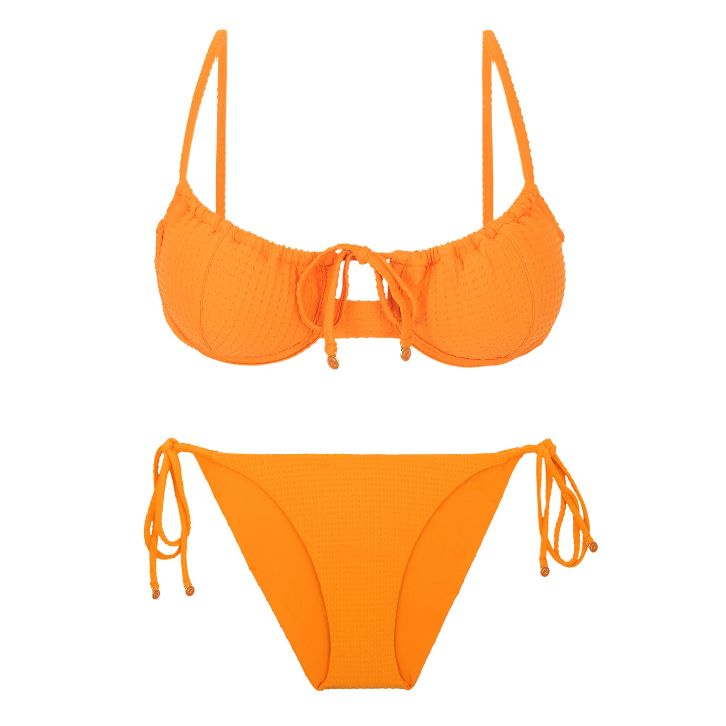Product Front: Rio De Sol Zestaw Bikini Set Dots-Mango Balconet-Tie Ibiza-Comfy