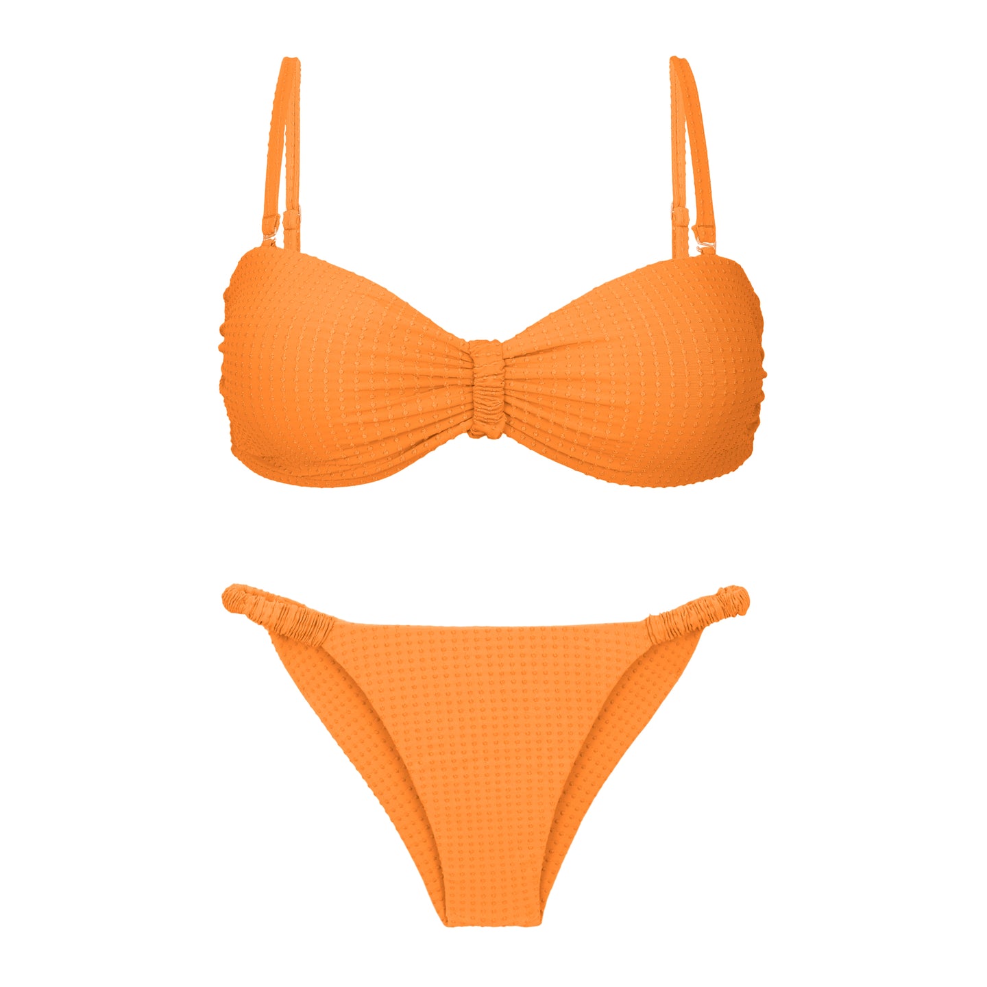 Product Front: Rio De Sol Zestaw Bikini Set Dots-Mango Bandeau-Crispy Cheeky-Crispy