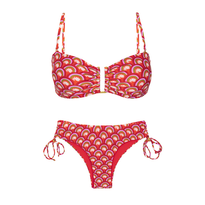 Product Front: Rio De Sol Zestaw Bikini Set Floral-Scales Sara Lola