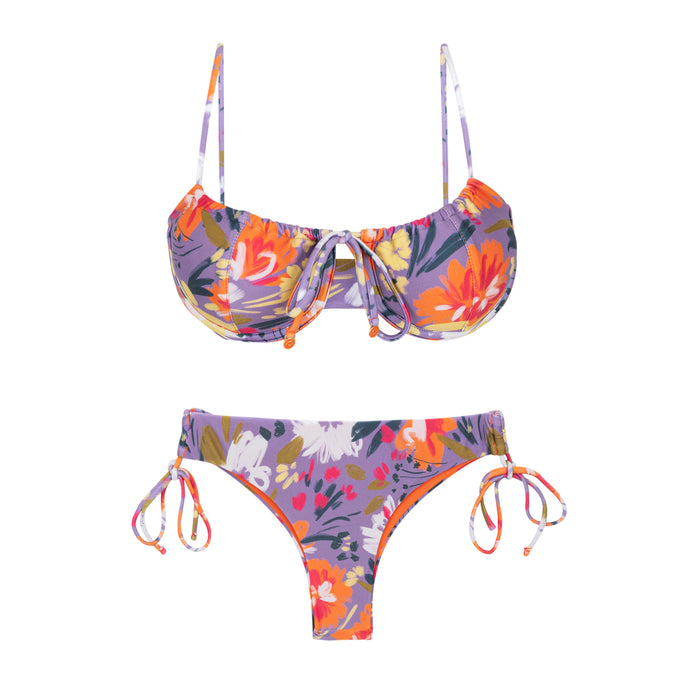 Product Front: Rio De Sol Zestaw Bikini Set Garden-Flower Balconet-Tie Angel