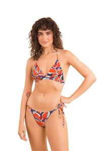 Model Front: Rio De Sol Zestaw Bikini Set Leaves Tri-Cos Cheeky-Micro