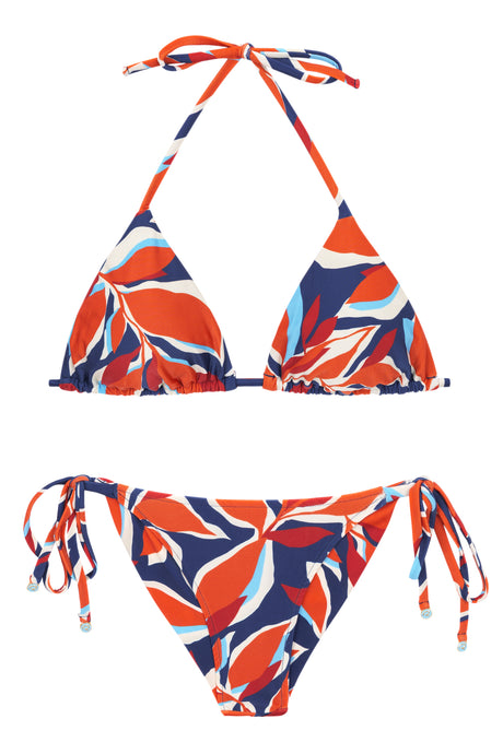Product Front: Rio De Sol Zestaw Bikini Set Leaves Tri-Inv Cheeky-Tie