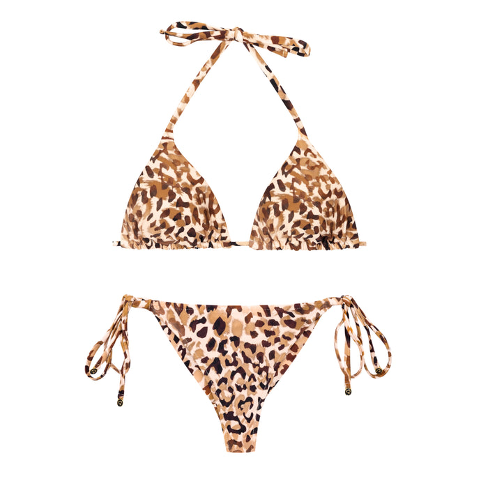 Product Front: Rio De Sol Zestaw Bikini Set Leopard Tri-Inv Cheeky-Tie