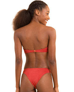 Image 07: Rio De Sol Zestaw Bikini Set Malibu-Chili Bandeau-Duo Essential