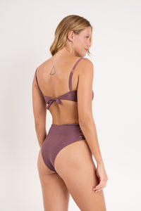 Model Back: Rio De Sol Zestaw Bikini Set Malibu-Ebano Bandeau-Iris Highwaist-Spin-Iris