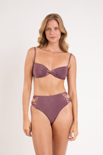 Załaduj obraz do przeglądarki galerii, Image 05: Rio De Sol Zestaw Bikini Set Malibu-Ebano Bandeau-Iris Highwaist-Spin-Iris
