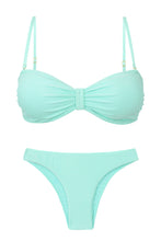 Załaduj obraz do przeglądarki galerii, Product Front: Rio De Sol Zestaw Bikini Set Malibu-Menta Bandeau-Duo Essential

