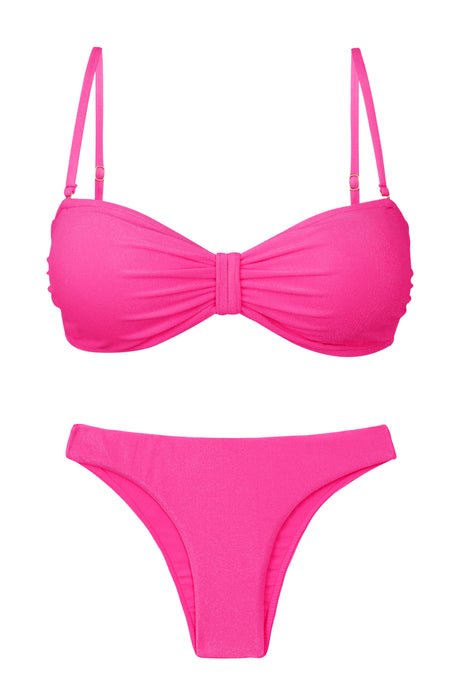 Product Front: Rio De Sol Zestaw Bikini Set Malibu-Rosa Bandeau-Duo Essential
