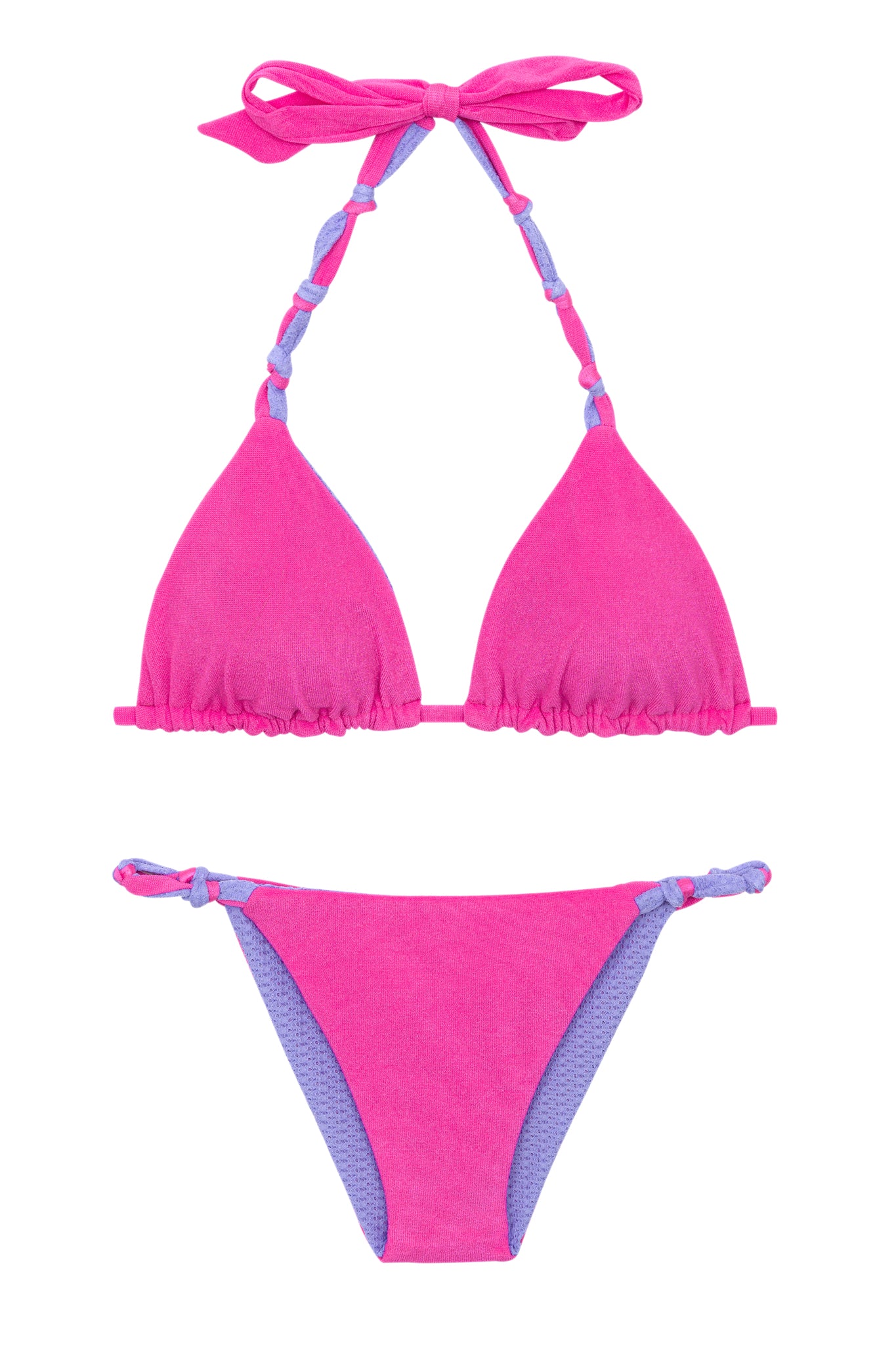Product Front: Rio De Sol Zestaw Bikini Set Malibu-Rosa Tri-Rev Essential-Rev
