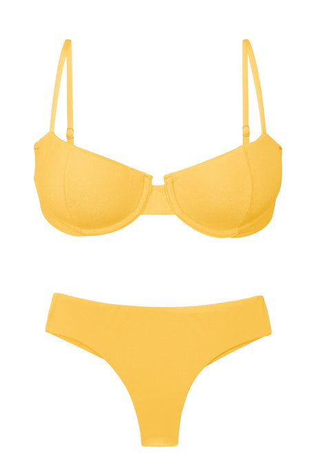 Product Front: Rio De Sol Zestaw Bikini Set Malibu-Yellow Balconet Ciao