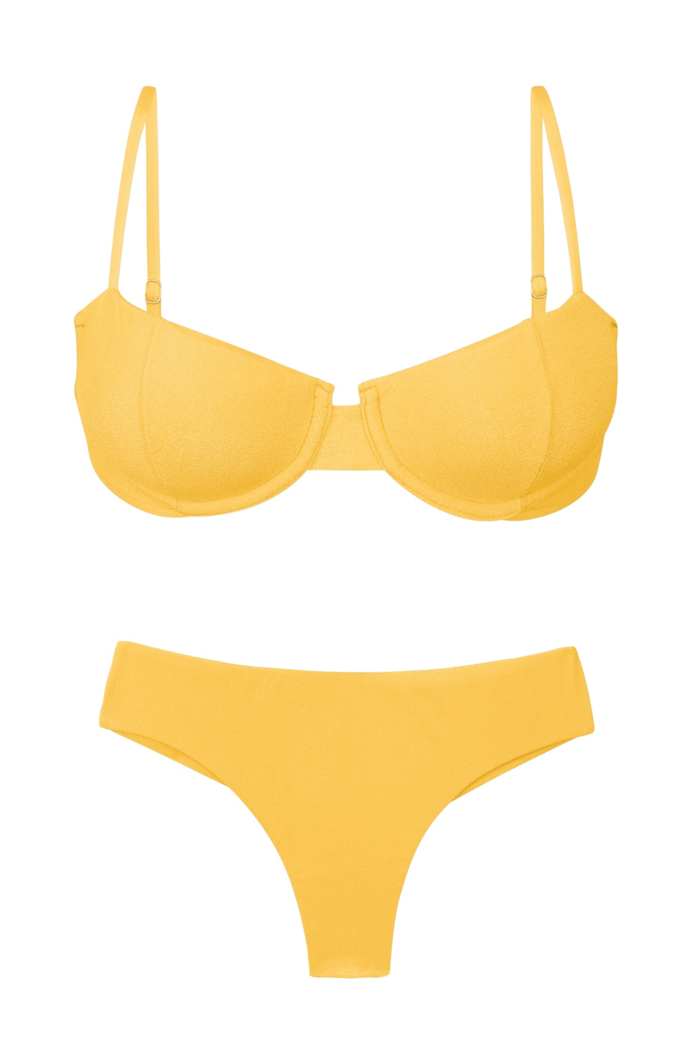 Product Front: Rio De Sol Zestaw Bikini Set Malibu-Yellow Balconet Ciao